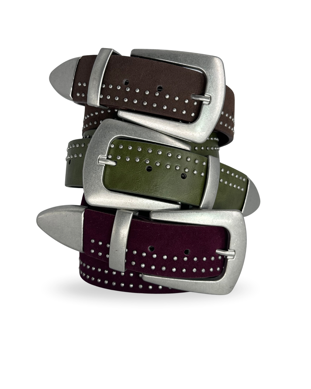 Velour Studded Belt